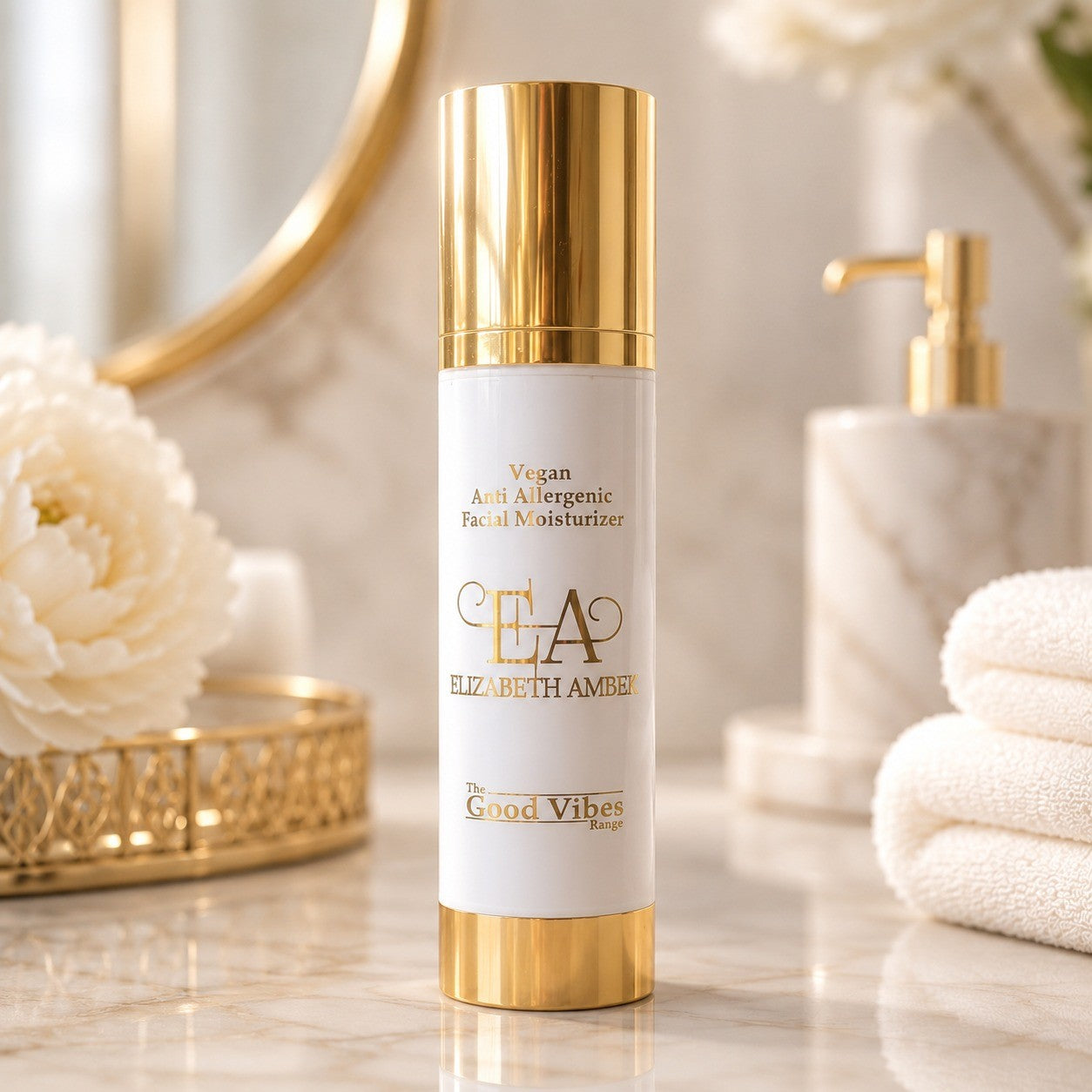 'Vegan' Anti- allergenic Facial Moisturizer- Sensitive Skin Care | ELIZABETH AMBEK