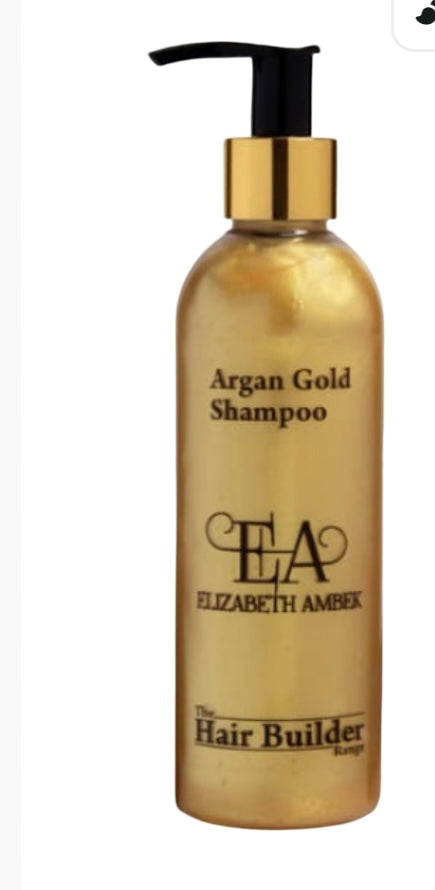 'Vegan' Argan Gold Shampoo- Luxurious Shine & Repair |  ELIZABETH AMBEK.