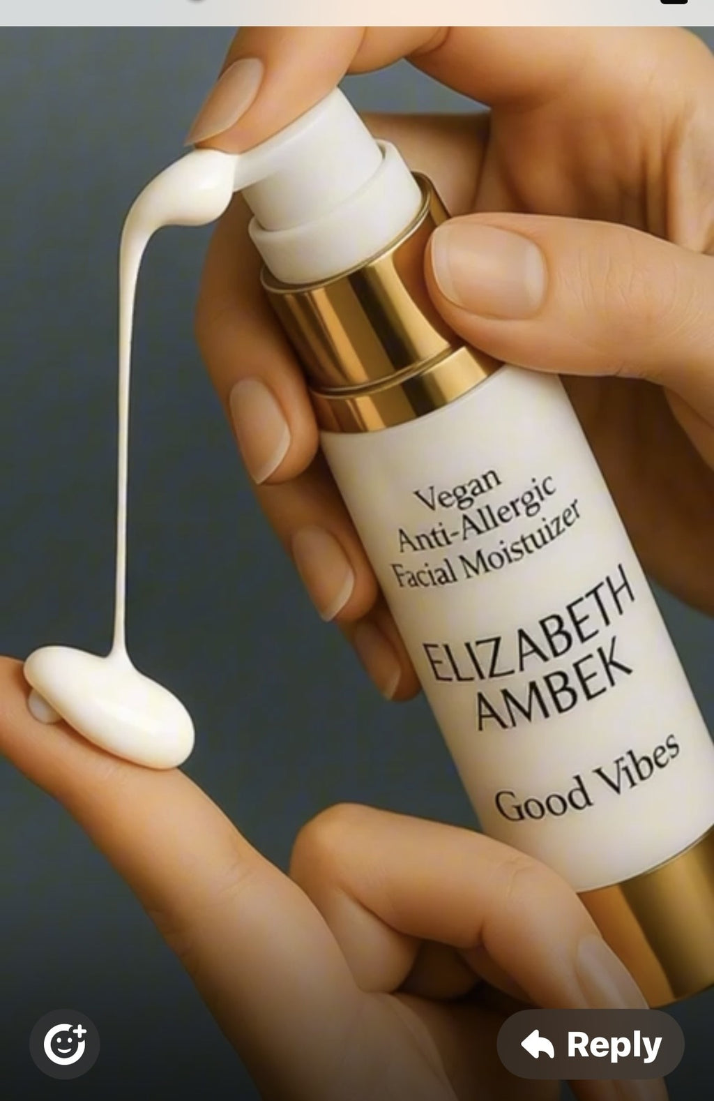 'Vegan' Anti- allergenic Facial Moisturizer- Sensitive Skin Care | ELIZABETH AMBEK