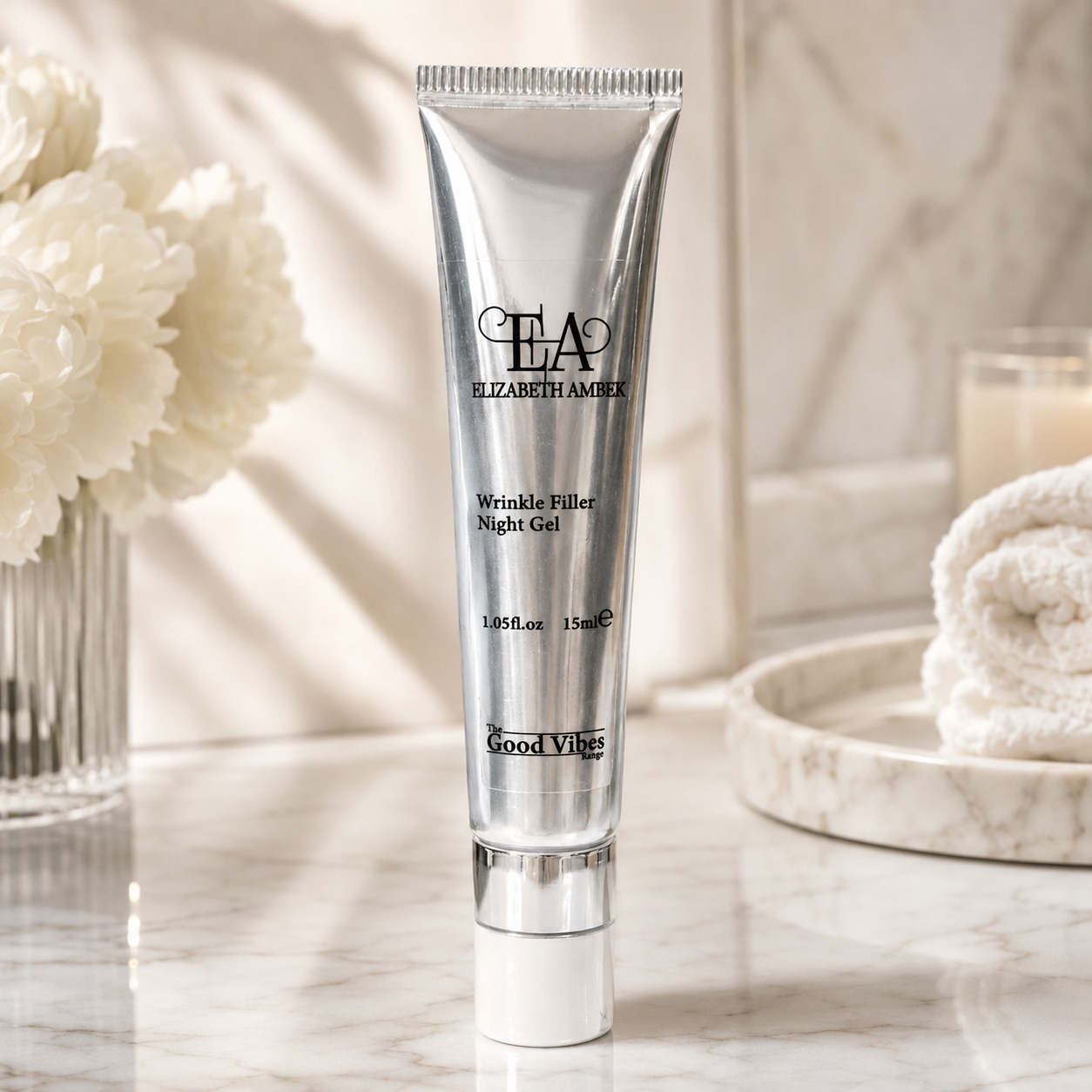 Good Vibes Wrinkle Filler Night Gel - Anti-Aging Skincare | ELIZABETH AMBEK