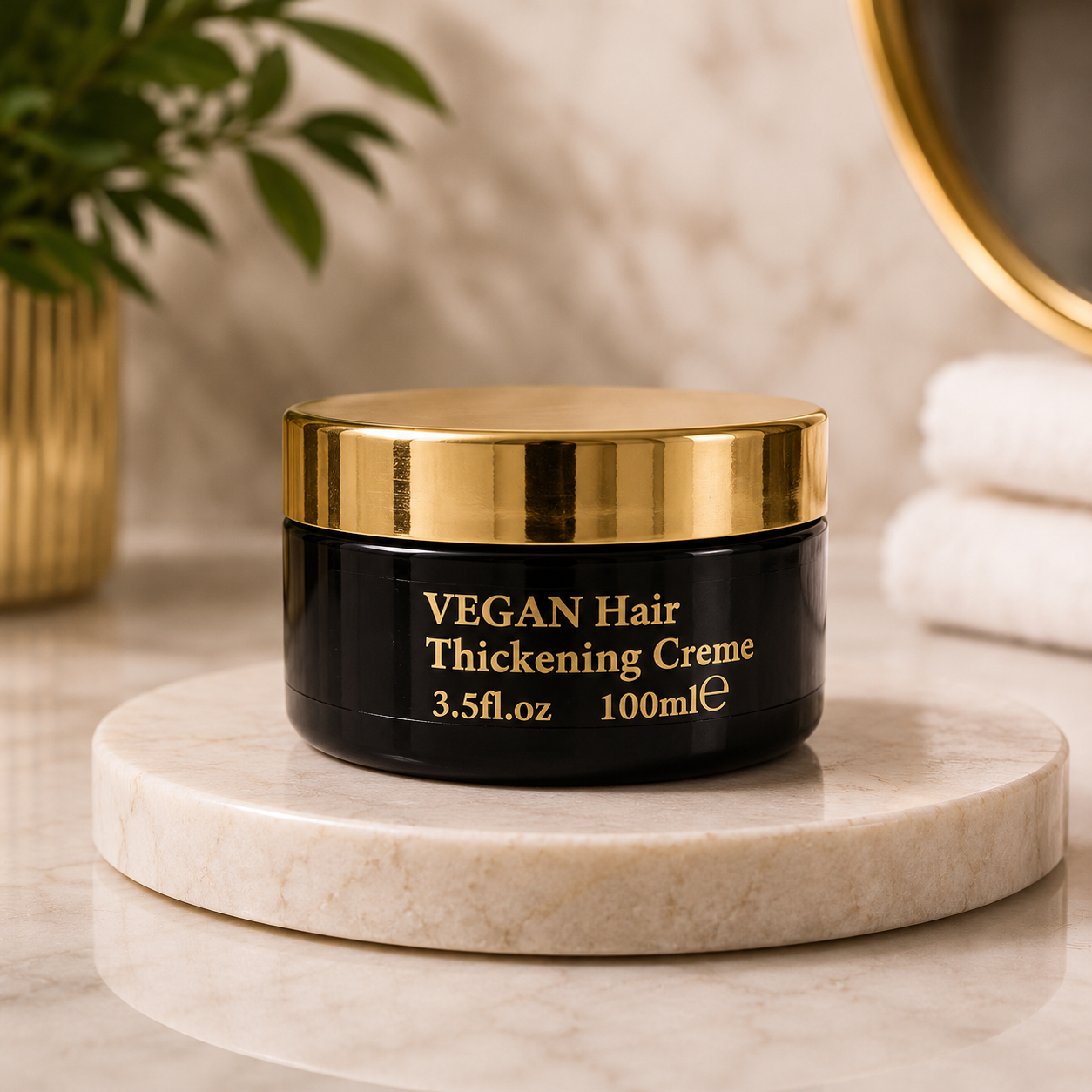'Vegan' Hair Thickener Cream - Natural Volume & Strength | ELIZABETH AMBEK