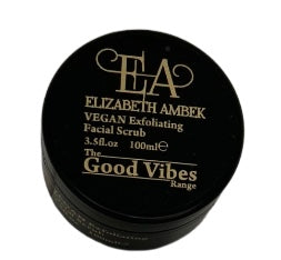 'Vegan' Exfoliating Facial Scrub - Natural Face Exfoliator For Glowing Skin| ELIZABETH AMBEK