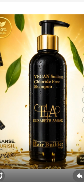 'Vegan' Sodium Chloride Free Shampoo - Safe For Keratin Treated Hair | ELIZABETH AMBEK
